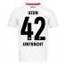 Maillot de foot Eintracht Frankfurt Can Uzun #42 Extérieur vêtements 2025-26 Manches Courtes